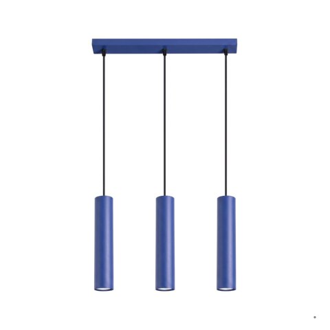 Sollux Lighting Lampa wisząca LAGOS 3L ultramaryna