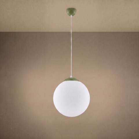 Sollux Lighting Lampa wisząca UGO 20 zielona oliwka