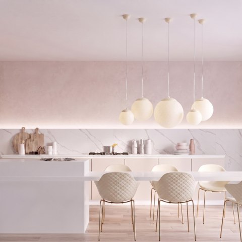 Sollux Lighting Lampa wisząca UGO 30 beżowa