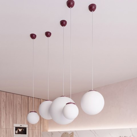 Sollux Lighting Lampa wisząca UGO 30 burgund