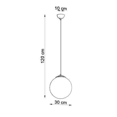 Sollux Lighting Lampa wisząca UGO 30 czarna