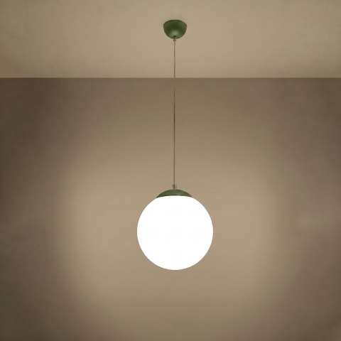 Sollux Lighting Lampa wisząca UGO 30 zielona oliwka