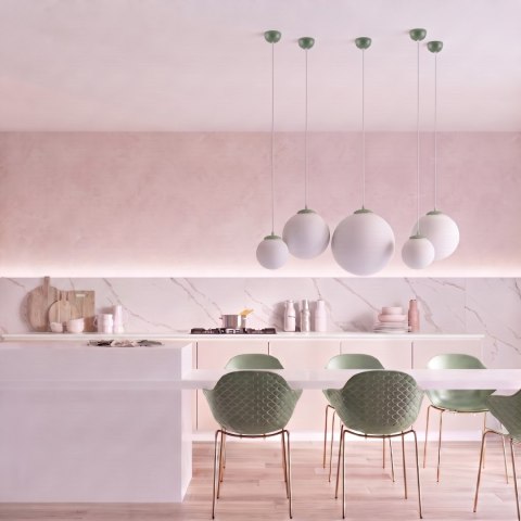 Sollux Lighting Lampa wisząca UGO 30 zielona oliwka