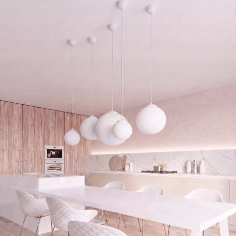 Sollux Lighting Lampa wisząca UGO 40 biała