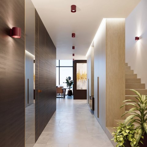Sollux Lighting Plafon ORBIS 1 burgund