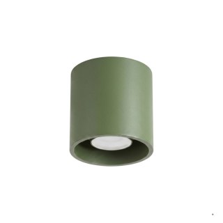 Sollux Lighting Plafon ORBIS 1 zielona oliwka