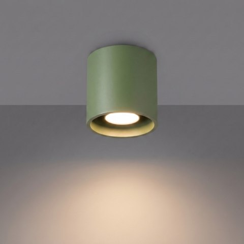 Sollux Lighting Plafon ORBIS 1 zielona oliwka