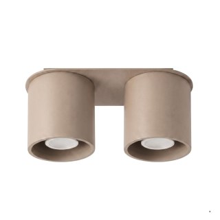 Sollux Lighting Plafon ORBIS 2 taupe