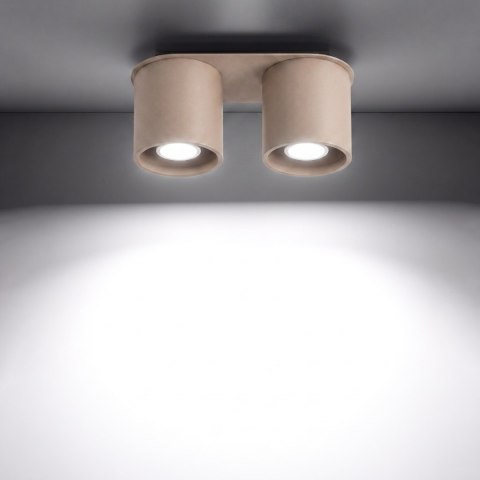 Sollux Lighting Plafon ORBIS 2 taupe