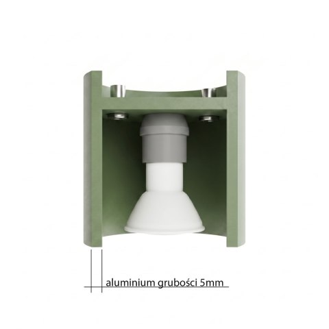 Sollux Lighting Plafon ORBIS 2 zielona oliwka