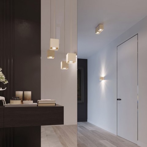 Sollux Lighting Plafon QUAD 1 beżowy