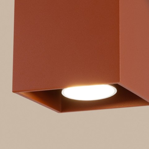 Sollux Lighting Plafon QUAD 1 ochra czerwona