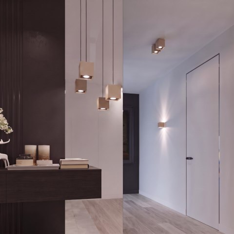 Sollux Lighting Plafon QUAD 1 taupe
