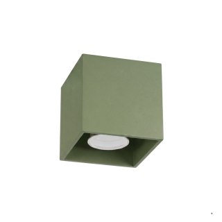 Sollux Lighting Plafon QUAD 1 zielona oliwka
