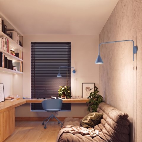 Sollux Lighting Kinkiet NOX błękitny