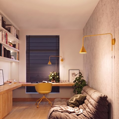 Sollux Lighting Kinkiet NOX żółty