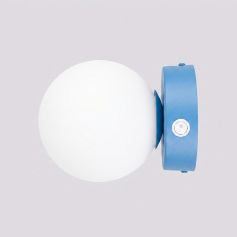 Sollux Lighting Kinkiet YOLI 1 błękitny z włącznikiem