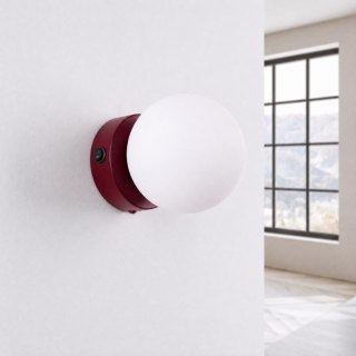 Sollux Lighting Kinkiet YOLI 1 burgund z włącznikiem