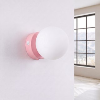 Sollux Lighting Kinkiet YOLI 1 różowy z włącznikiem