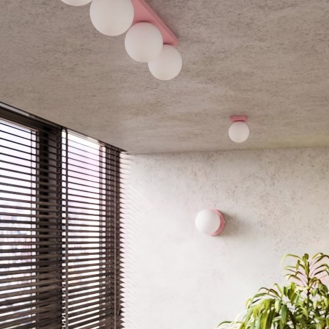 Sollux Lighting Kinkiet YOLI 1 różowy z włącznikiem