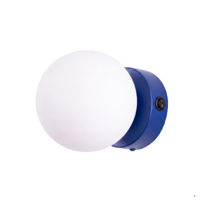 Sollux Lighting Kinkiet YOLI 1 ultramaryna z włącznikiem