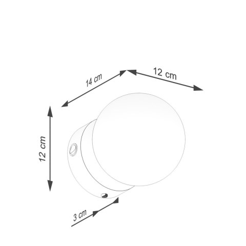 Sollux Lighting Kinkiet YOLI 1 zielona oliwka z włącznikiem