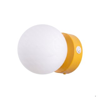 Sollux Lighting Kinkiet YOLI 1 żółty z włącznikiem