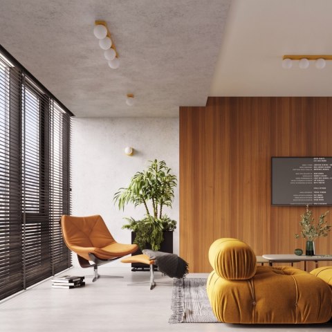 Sollux Lighting Kinkiet YOLI 1 żółty z włącznikiem