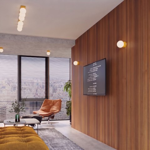 Sollux Lighting Kinkiet YOLI 1 żółty z włącznikiem