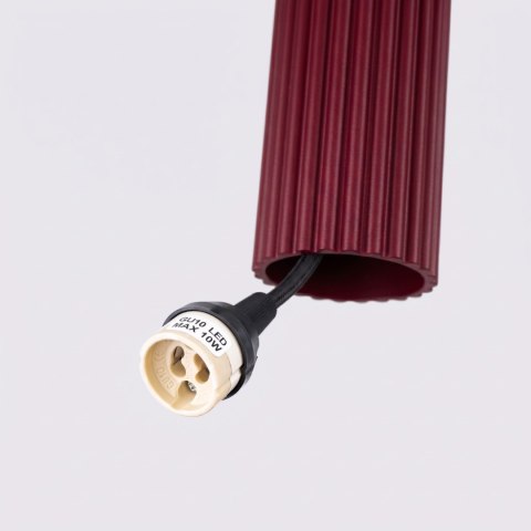 Sollux Lighting Lampa wisząca KARBON 2 burgund