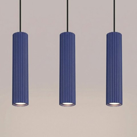 Sollux Lighting Lampa wisząca KARBON 3L ultramaryna
