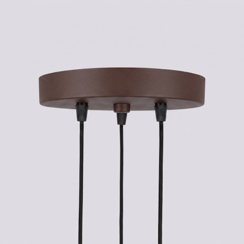 Sollux Lighting Lampa wisząca KARBON 3P brązowa