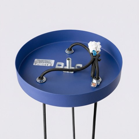 Sollux Lighting Lampa wisząca KARBON 3P ultramaryna