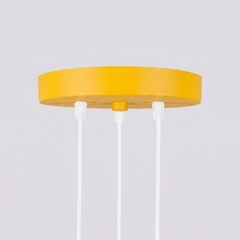 Sollux Lighting Lampa wisząca KARBON 3P żółta