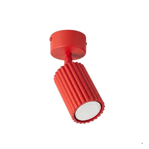 Sollux Lighting Plafon KARBON 1 czerwony