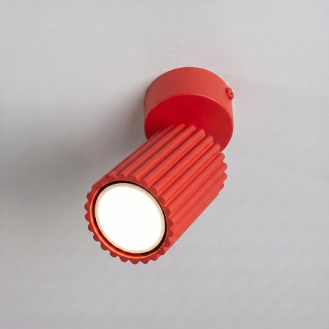 Sollux Lighting Plafon KARBON 1 czerwony