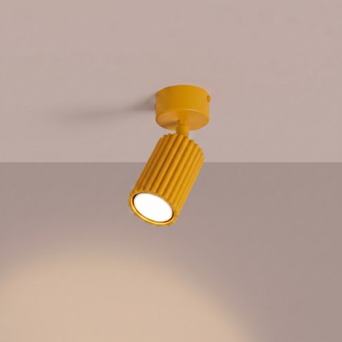 Sollux Lighting Plafon KARBON 1 żółty