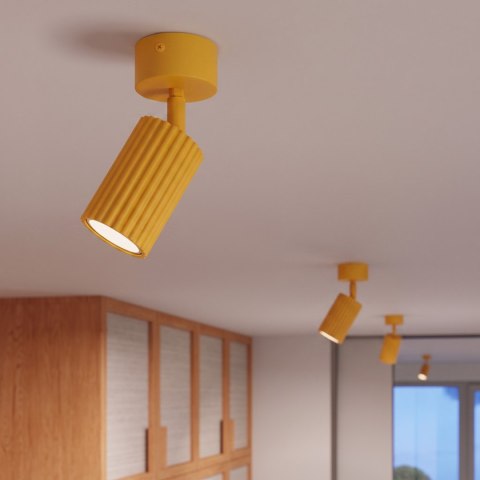 Sollux Lighting Plafon KARBON 1 żółty