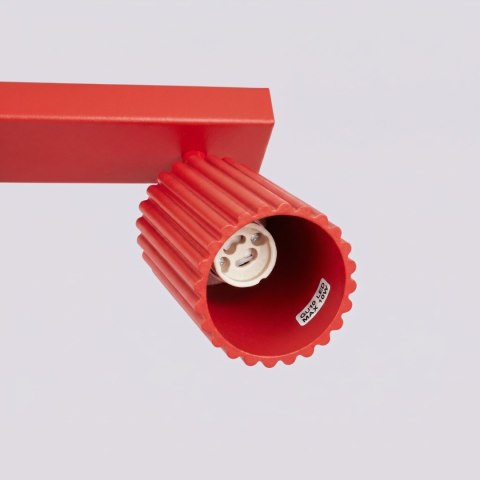 Sollux Lighting Plafon KARBON 2 czerwony