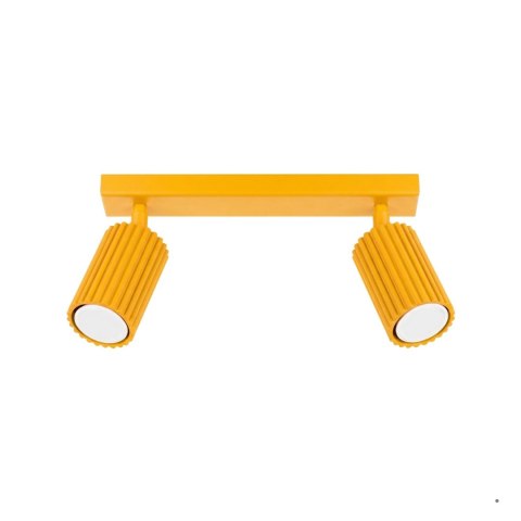 Sollux Lighting Plafon KARBON 2 żółty