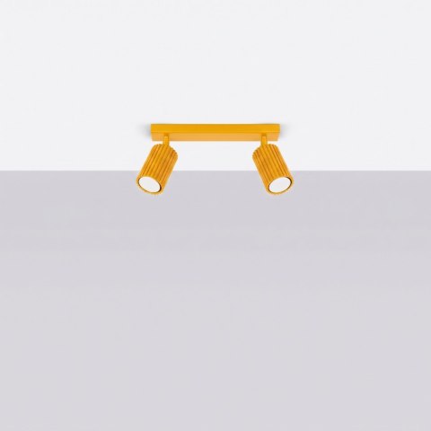 Sollux Lighting Plafon KARBON 2 żółty