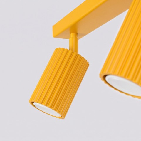 Sollux Lighting Plafon KARBON 2 żółty