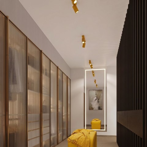 Sollux Lighting Plafon KARBON 2 żółty