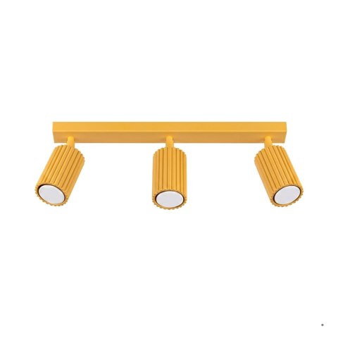 Sollux Lighting Plafon KARBON 3L żółty