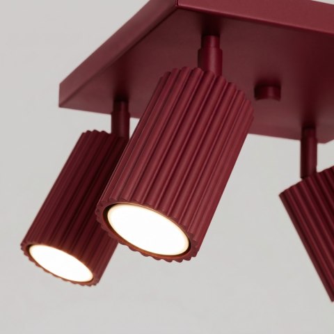 Sollux Lighting Plafon KARBON 4 burgund