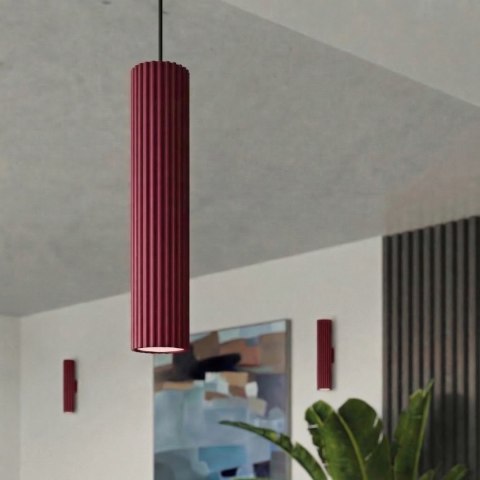 Sollux Lighting Plafon KARBON 40 burgund