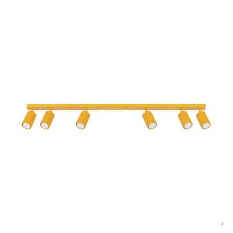 Sollux Lighting Plafon KARBON 6L żółty