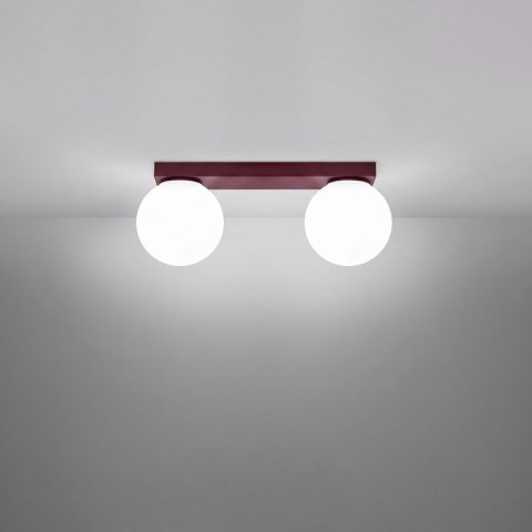 Sollux Lighting Plafon YOLI 2 burgund