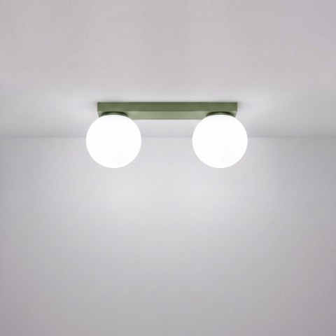 Sollux Lighting Plafon YOLI 2 zielona oliwka
