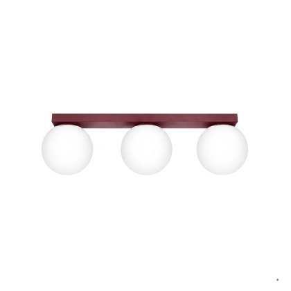Sollux Lighting Plafon YOLI 3 burgund